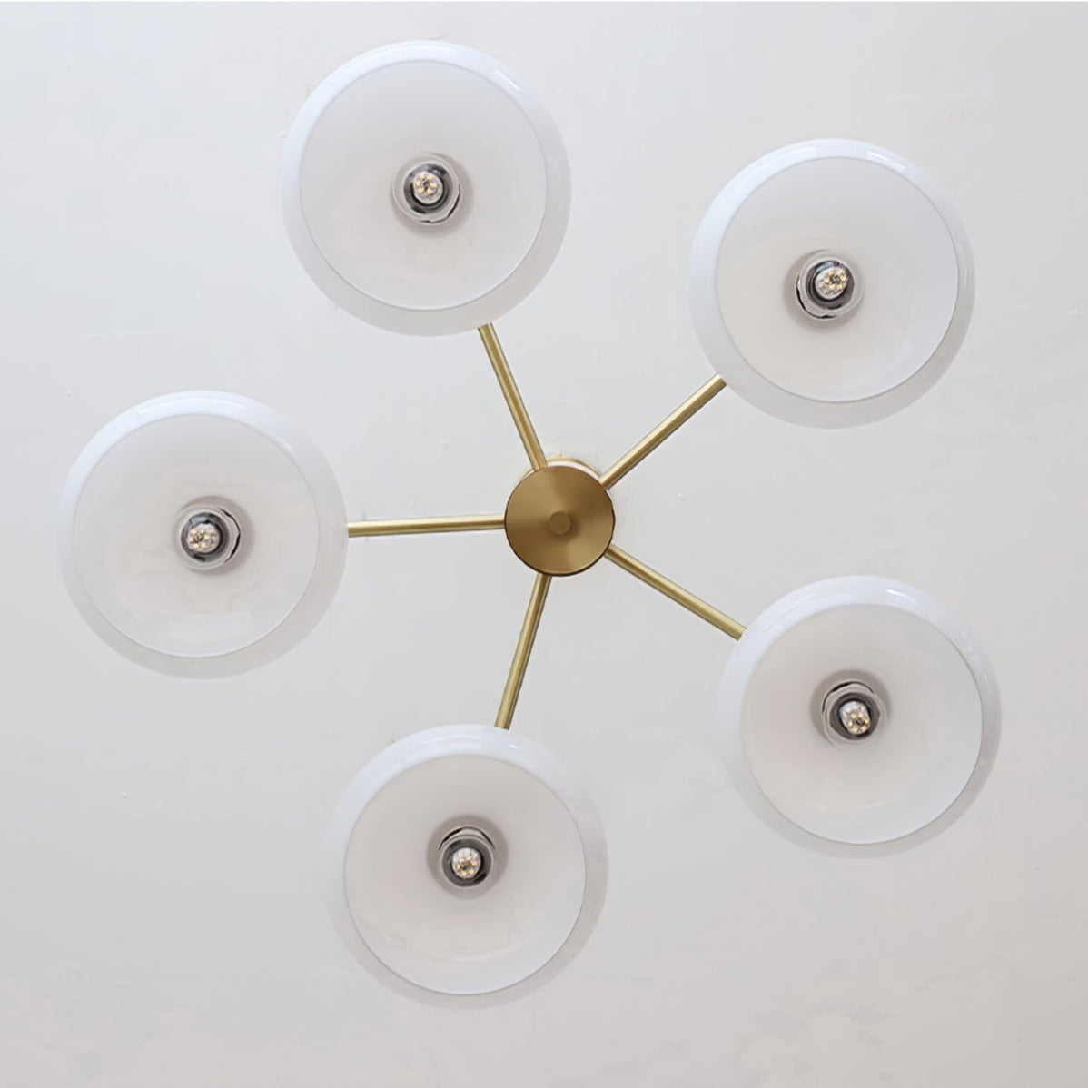 Valentina Glass Persimmon Chandelier