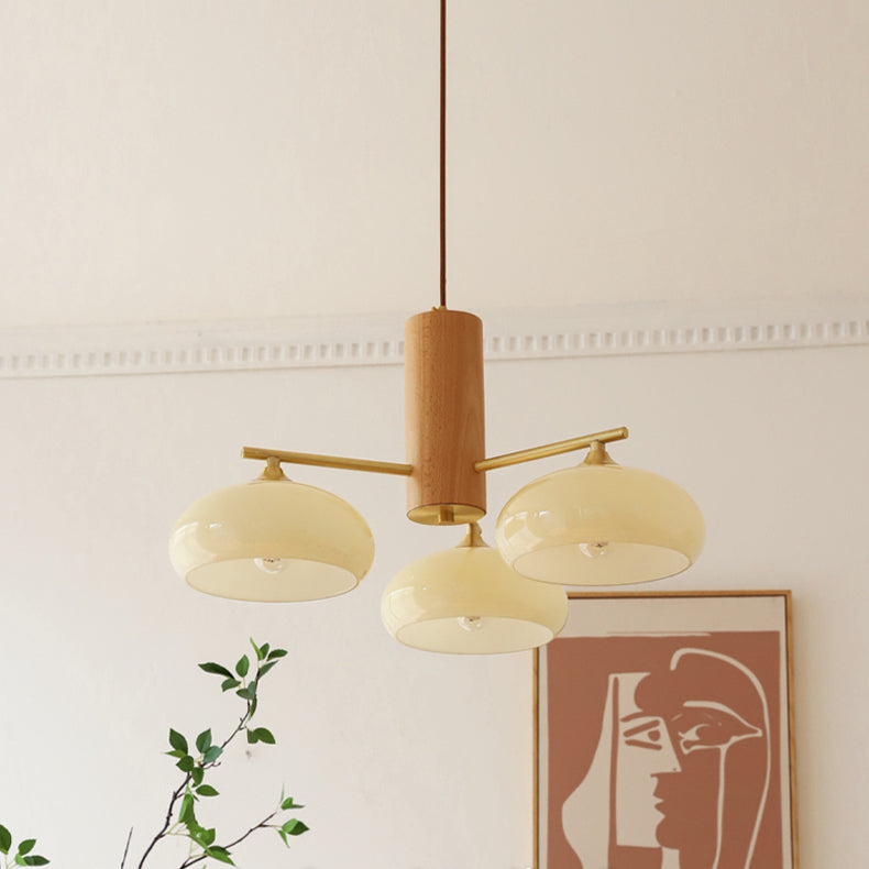 Valentina Glass Persimmon Chandelier