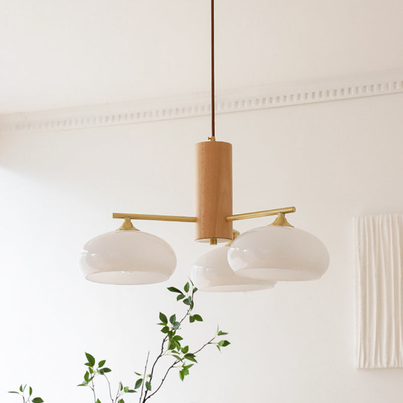 Valentina Glass Persimmon Chandelier
