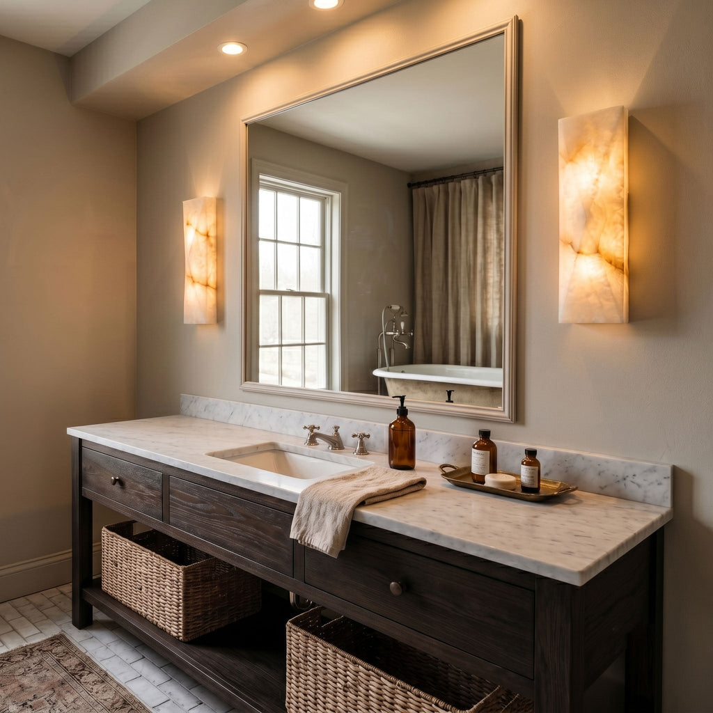 Delawood Alabaster Indoor Wall Light