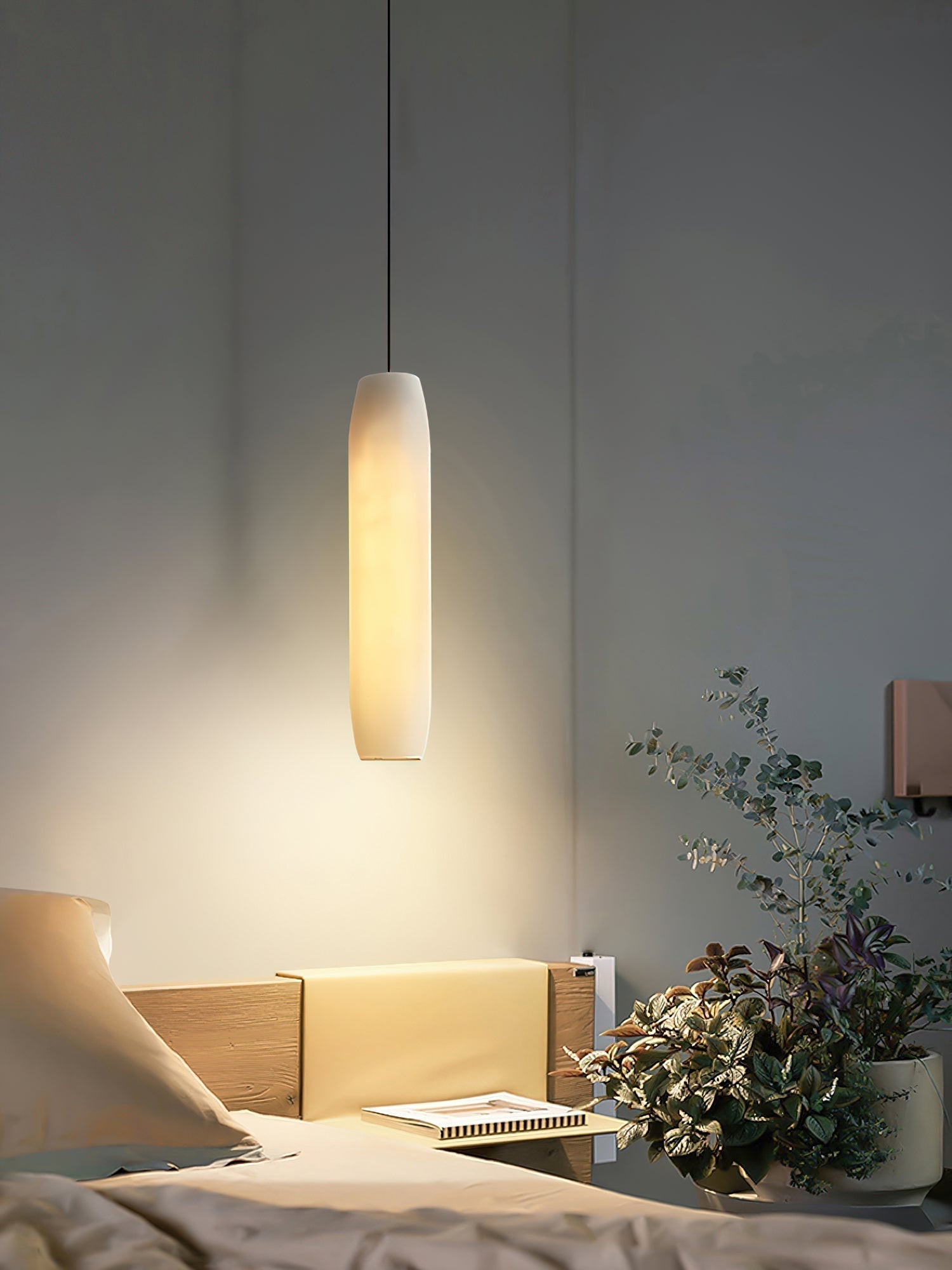 Orven Flute Alabaster Pendant Light
