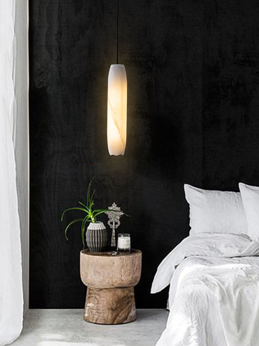 Orven Flute Alabaster Pendant Light