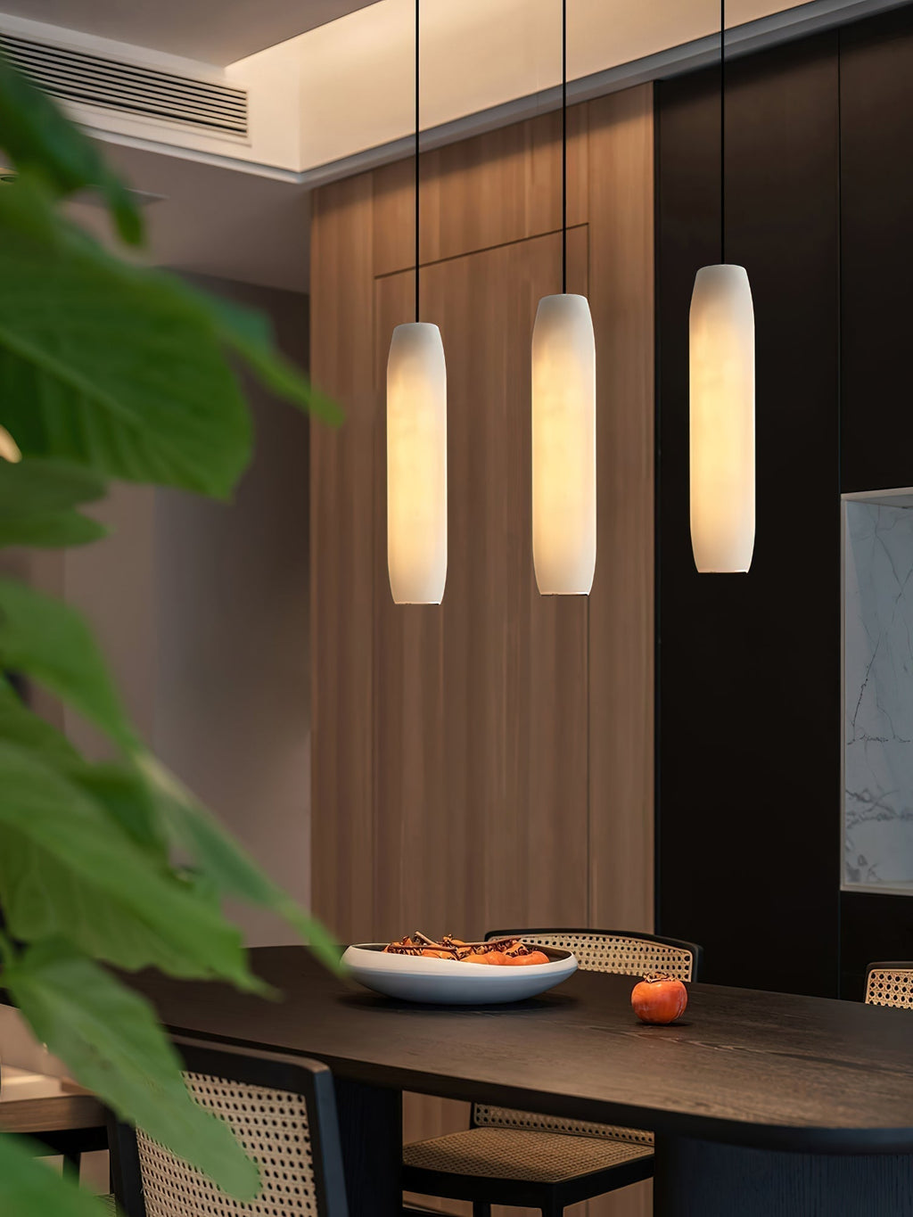 Orven Flute Alabaster Pendant Light
