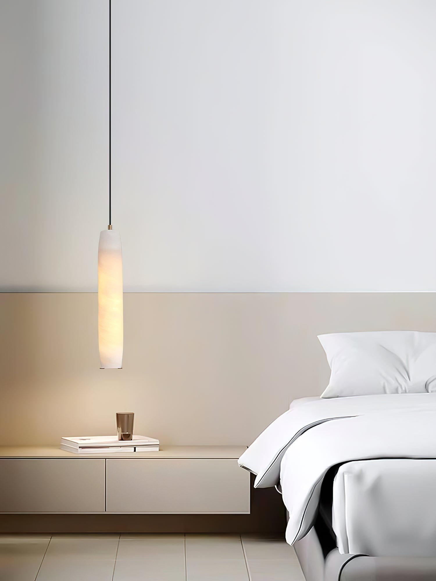 Orven Flute Alabaster Pendant Light