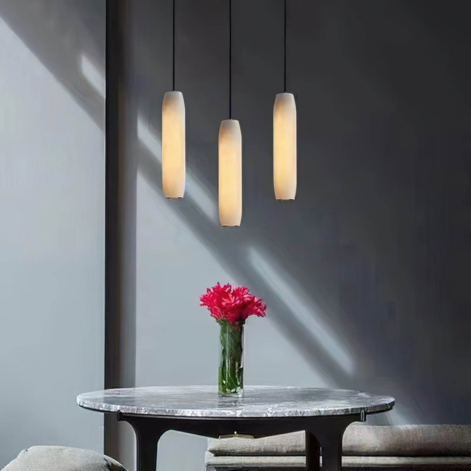 Orven Flute Alabaster Pendant Light