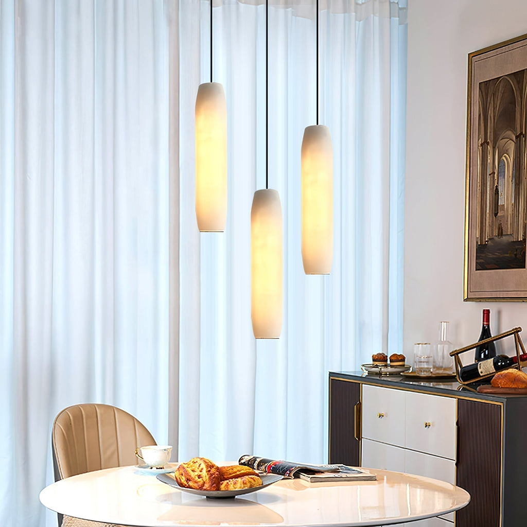 Orven Flute Alabaster Pendant Light
