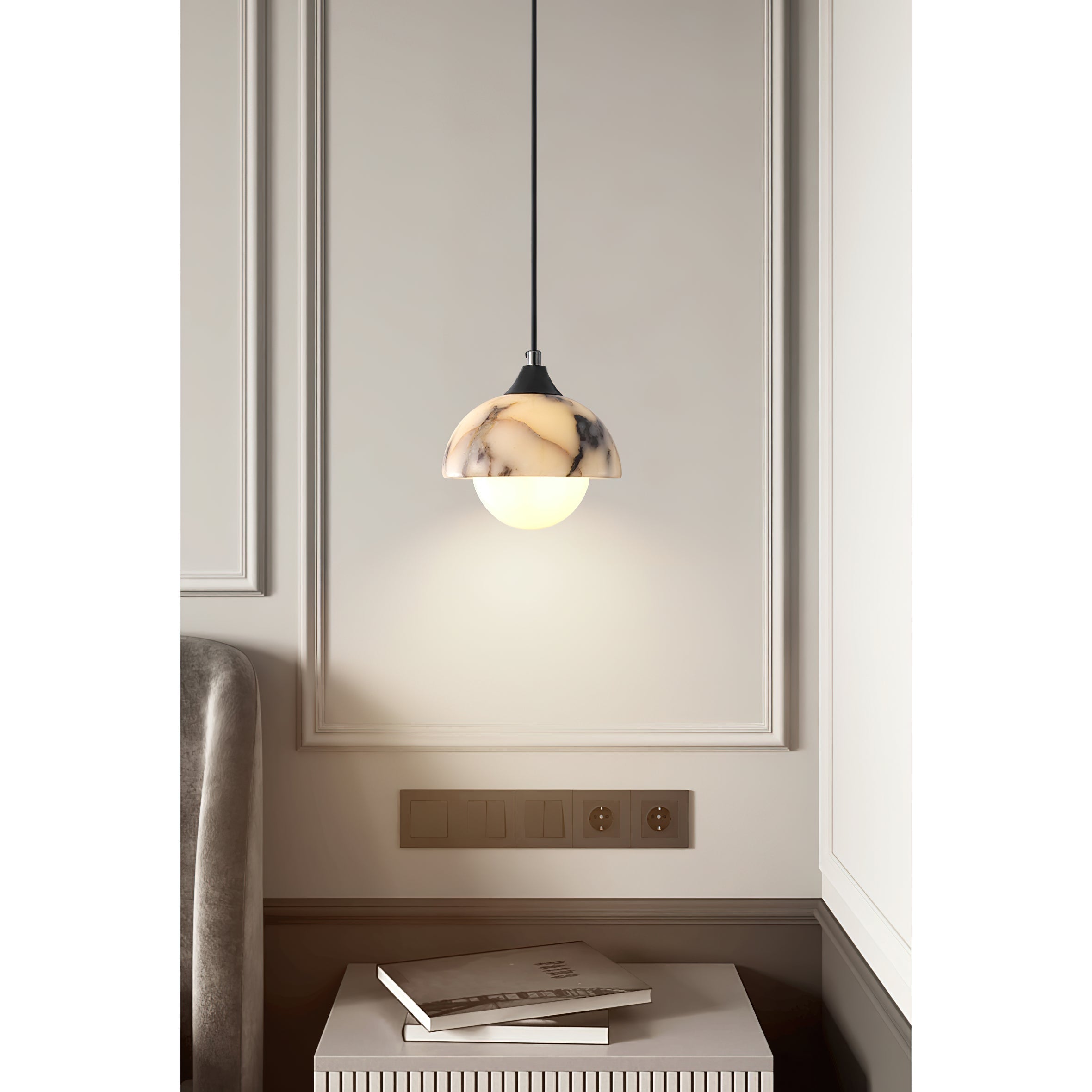 Tavon Minimalist Marble Pendant Lamp