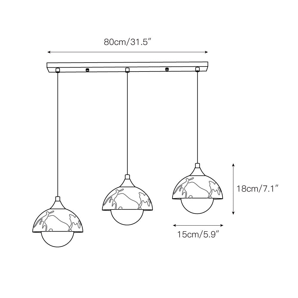 Tavon Minimalist Marble Pendant Lamp
