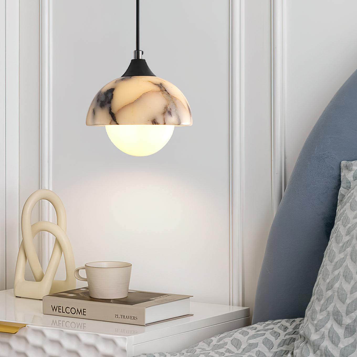 Tavon Minimalist Marble Pendant Lamp