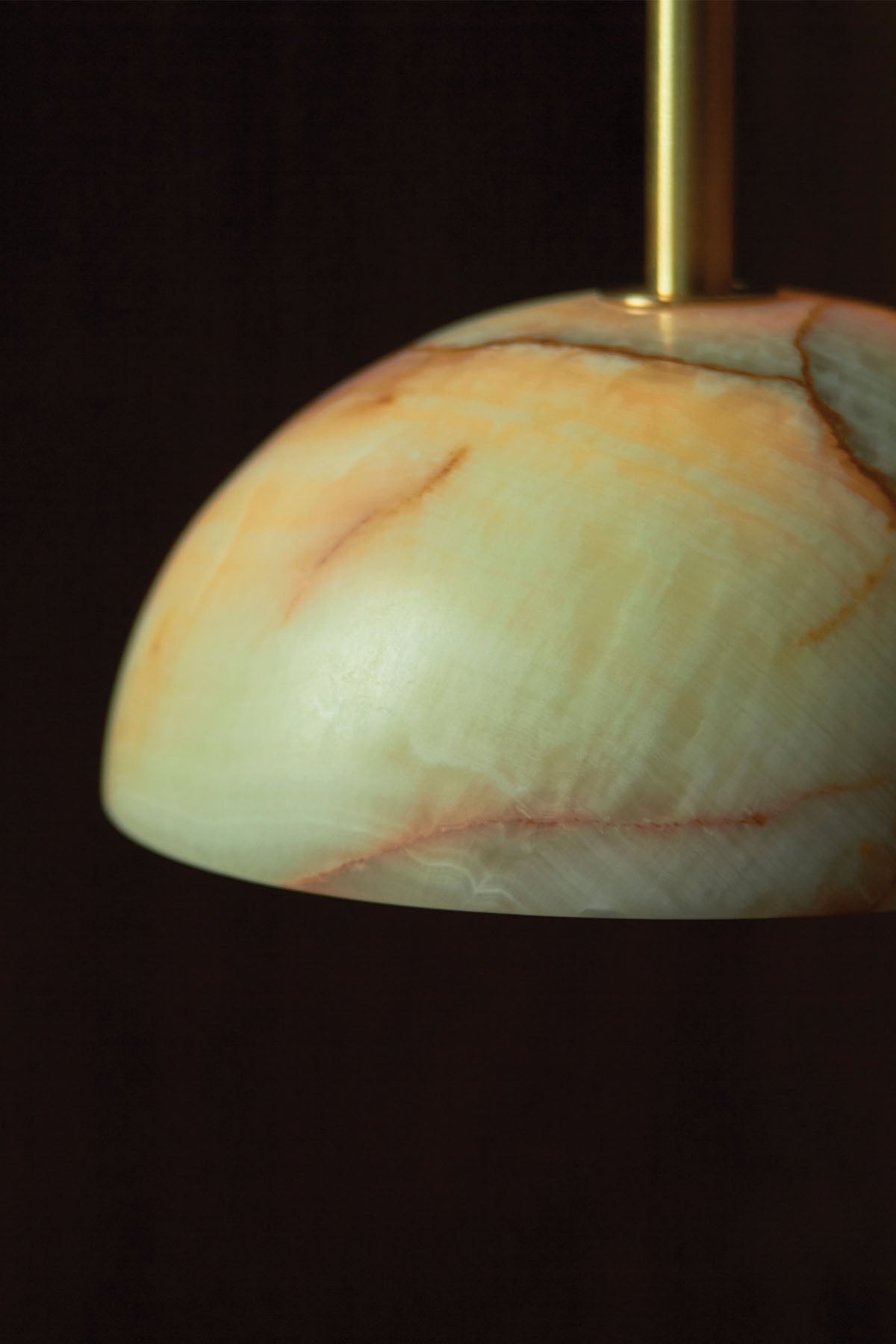 Eronex Brass Glass Pendant Lamp