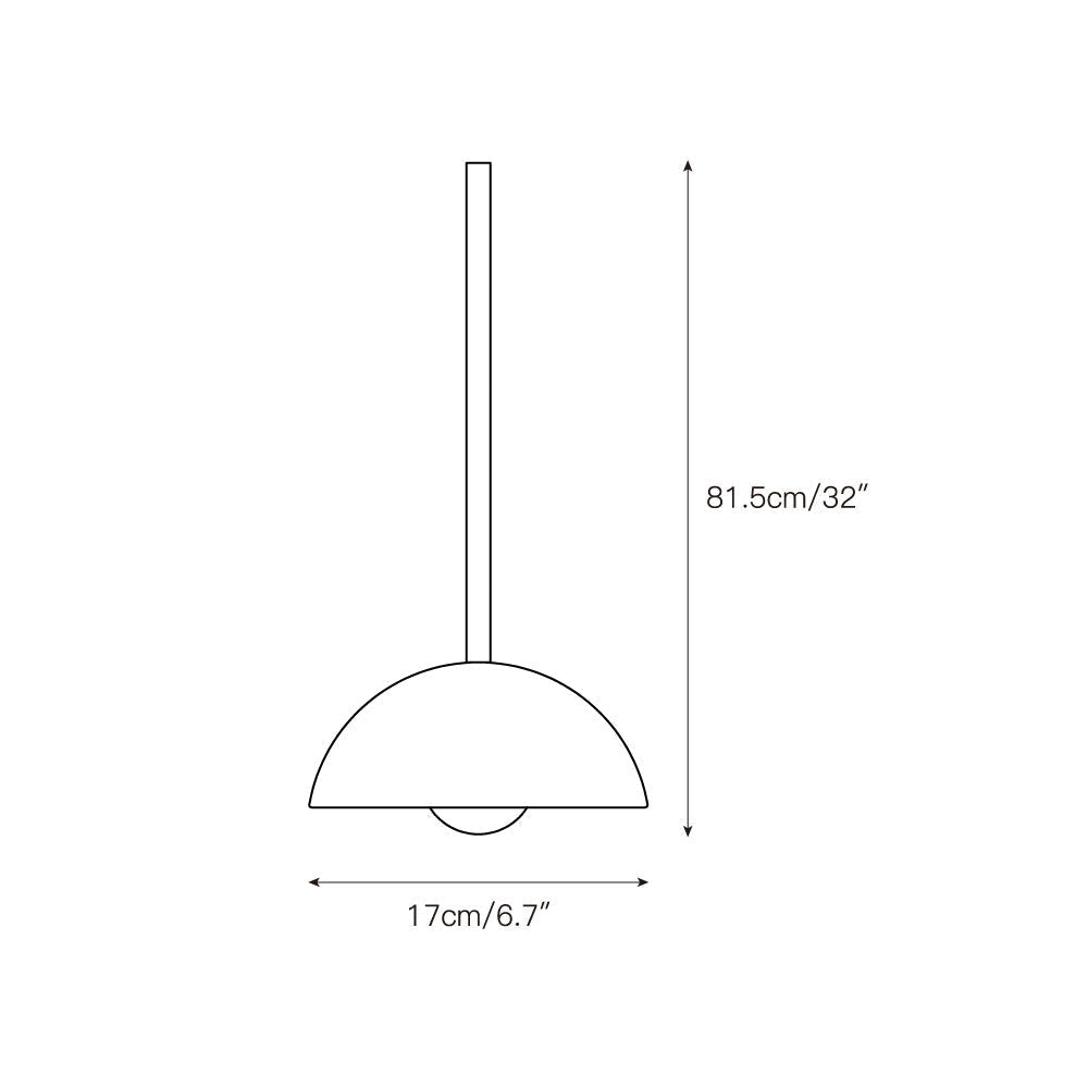 Eronex Brass Glass Pendant Lamp