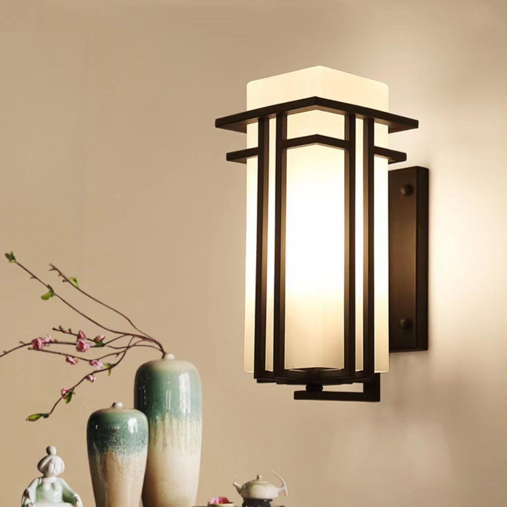 Retro Japanese Outdoor Wall Light