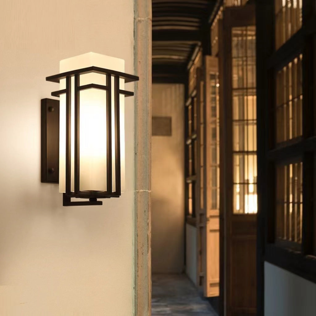 Retro Japanese Outdoor Wall Light