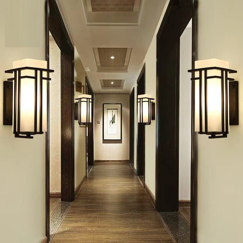 Retro Japanese Outdoor Wall Light
