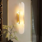 Elongated Alabaster Wall Lamp