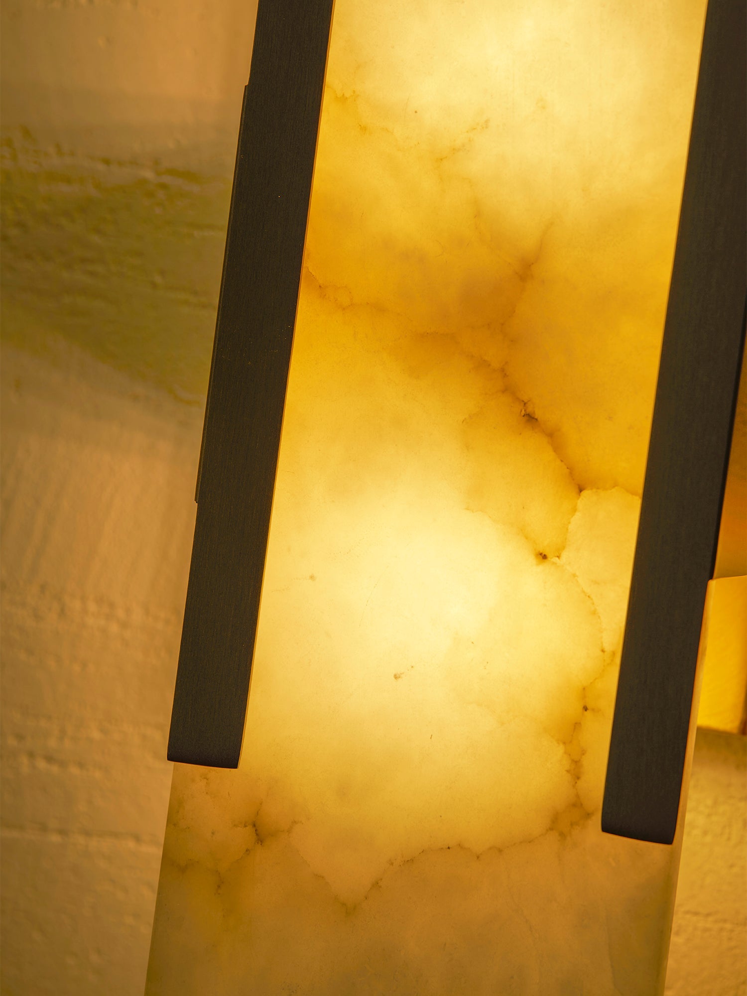 Elongated Alabaster Wall Lamp