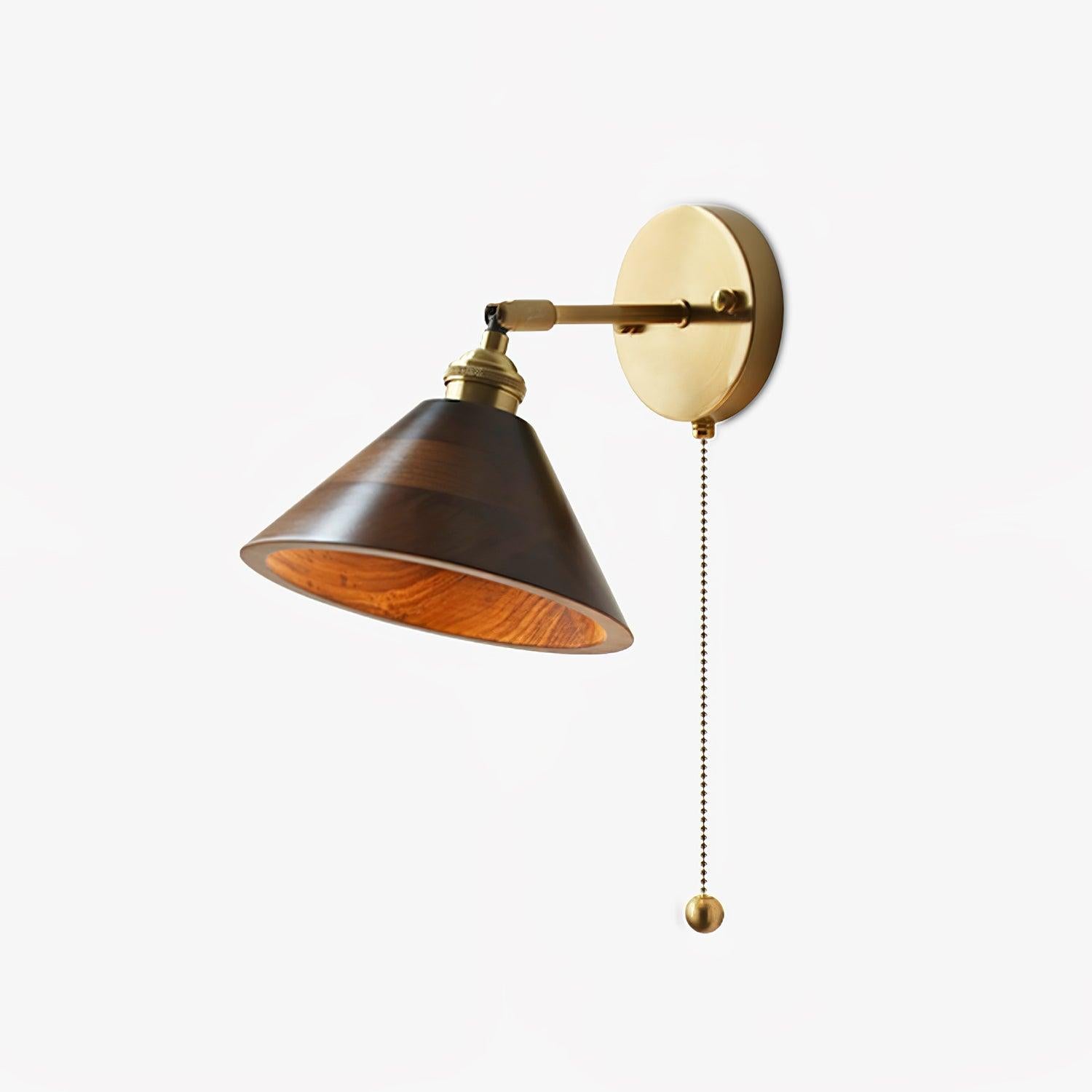 Vintage Wood Wall Sconce