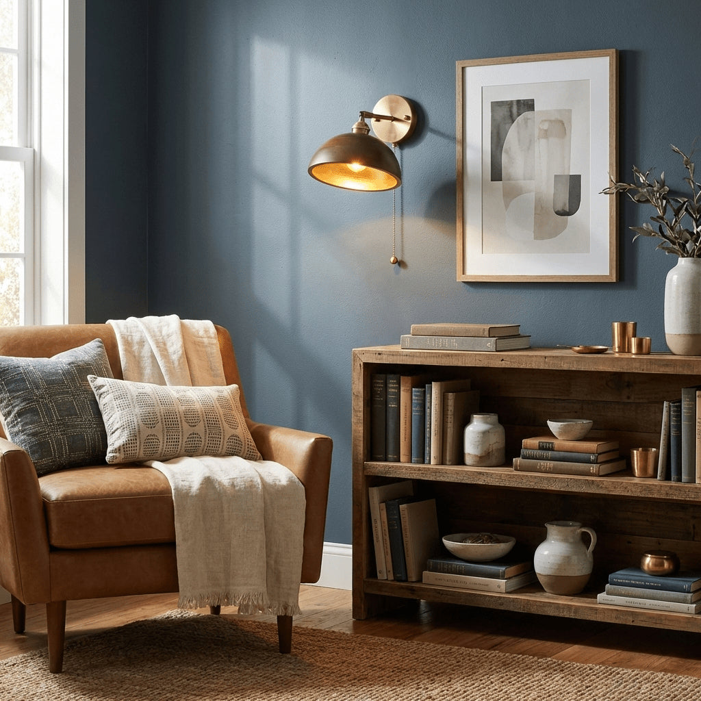 Vintage Wood Wall Sconce