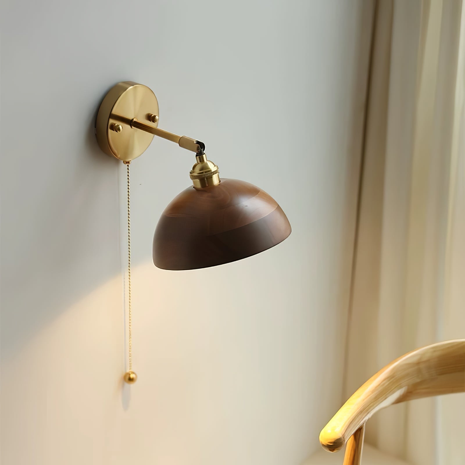 Vintage Wood Wall Sconce