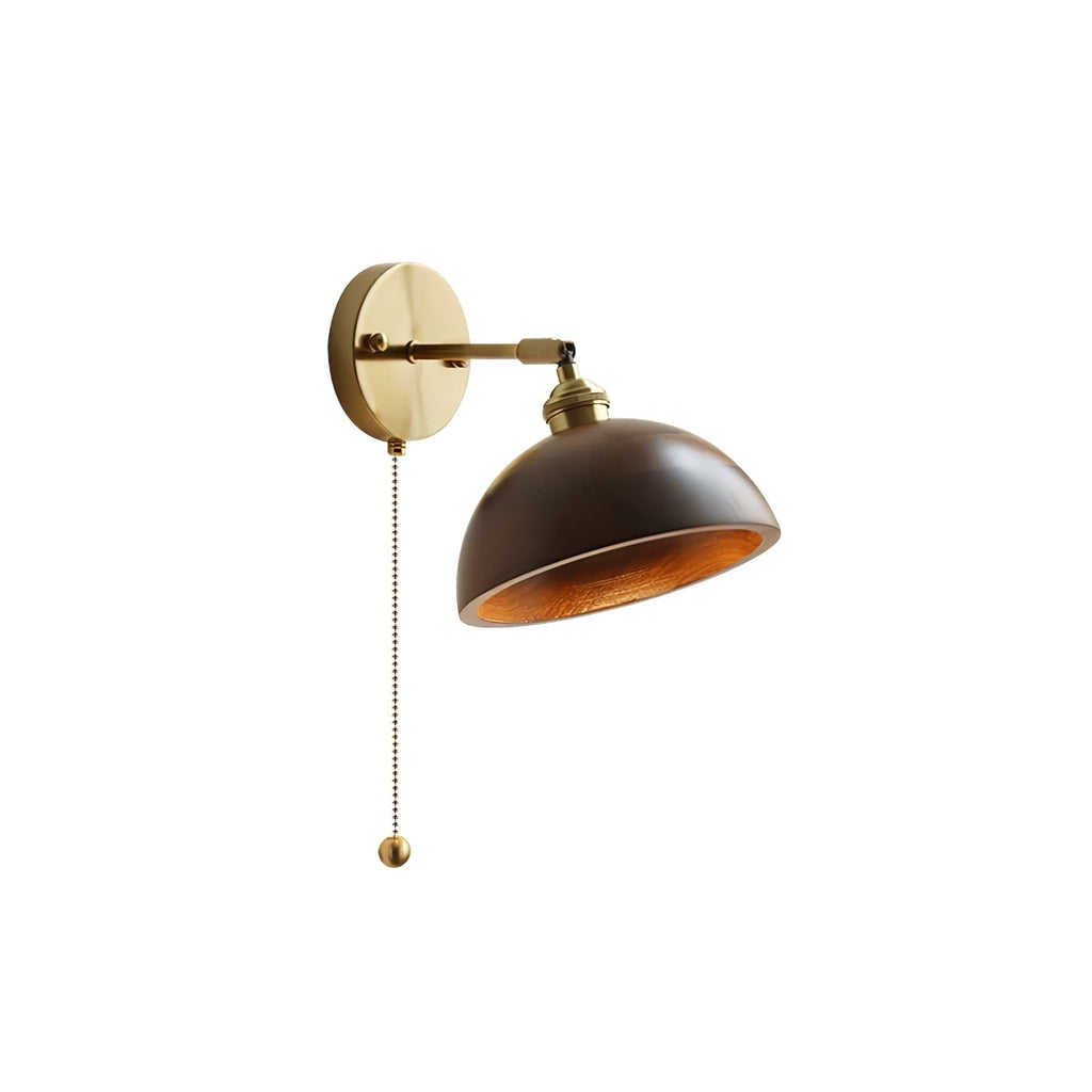 Vintage Wood Wall Sconce