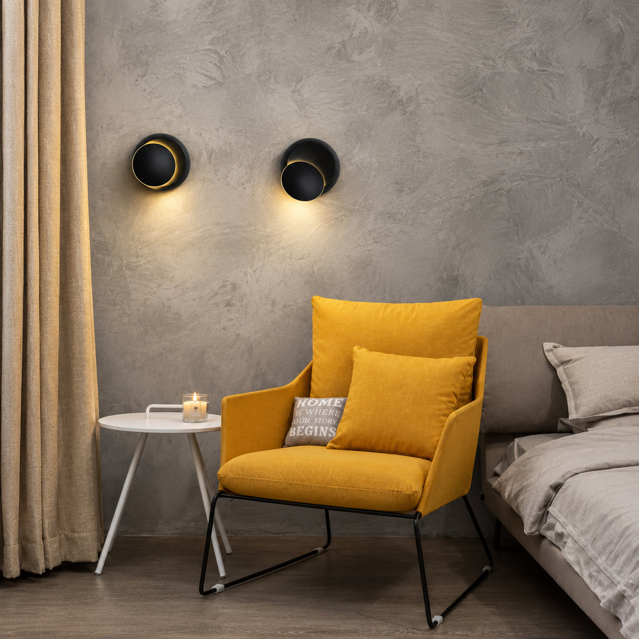 Eclipse Adjustable Contemporary Wall Lamp
