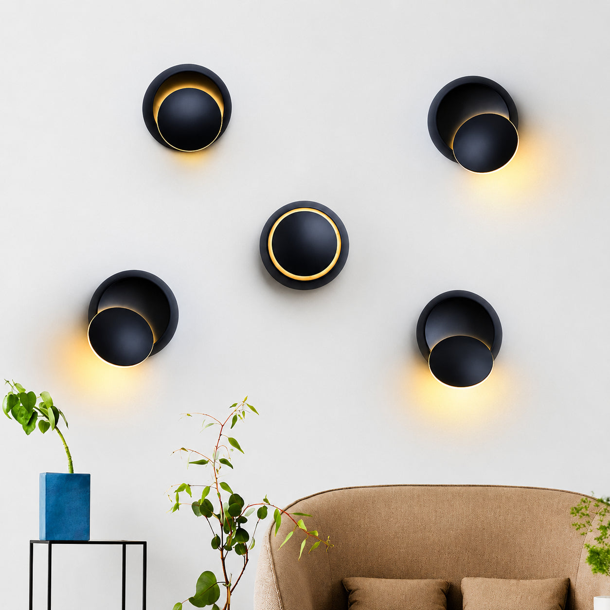Eclipse Adjustable Contemporary Wall Lamp