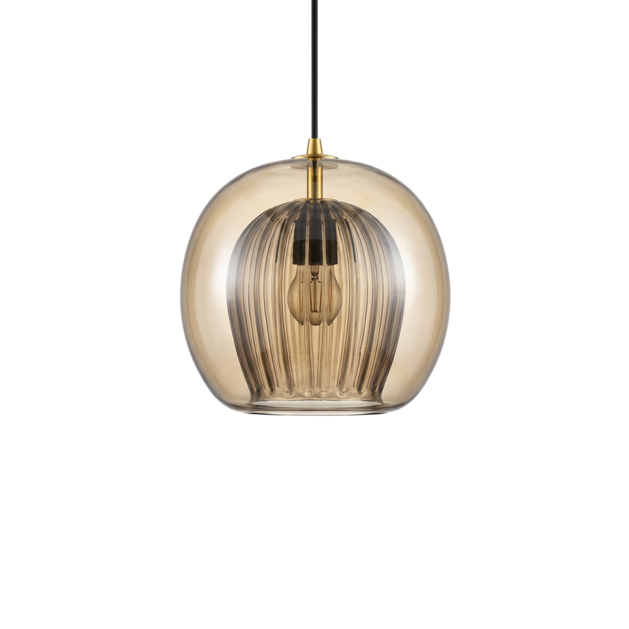 Crystal Honeycomb LED Glass Pendant Light
