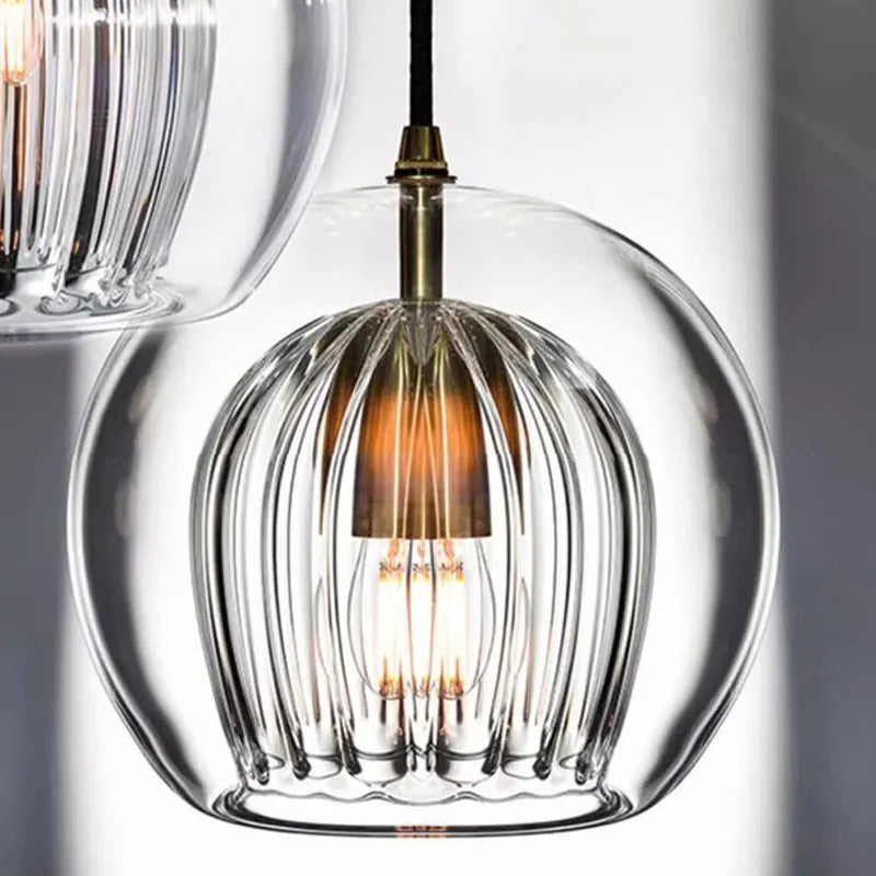 Crystal Honeycomb LED Glass Pendant Light