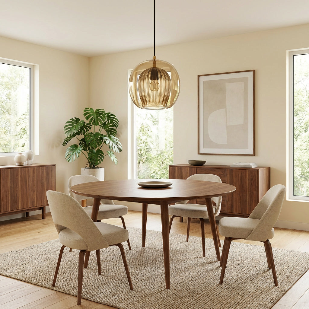 Crystal Honeycomb LED Glass Pendant Light