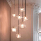 Crystal Honeycomb LED Glass Pendant Light