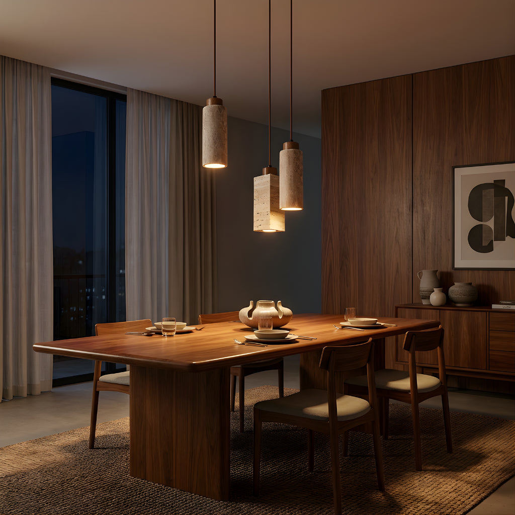 Modern Natural Shade Pendant Light