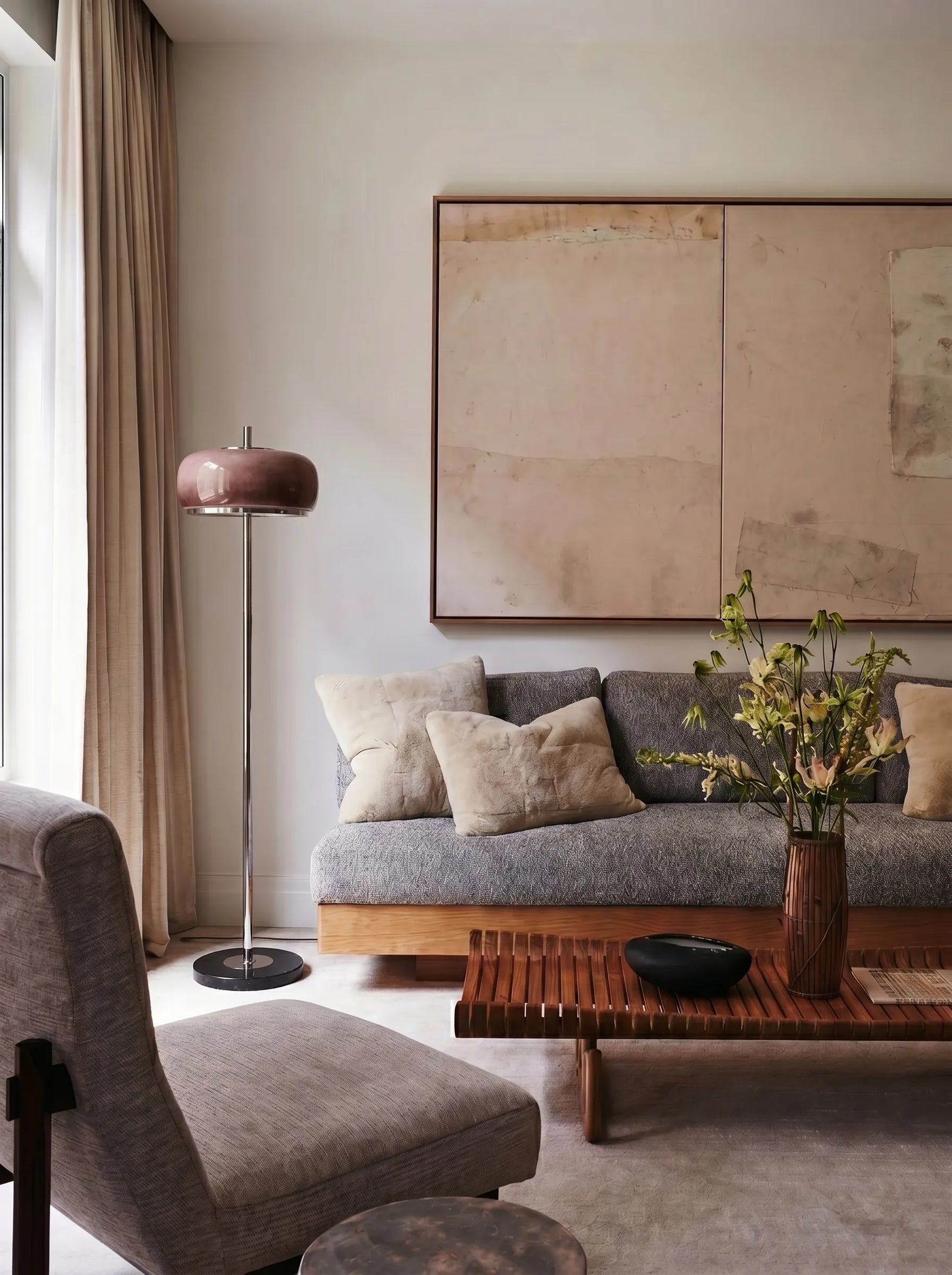 Amelia Hand-Blown Glass Floor Lamp