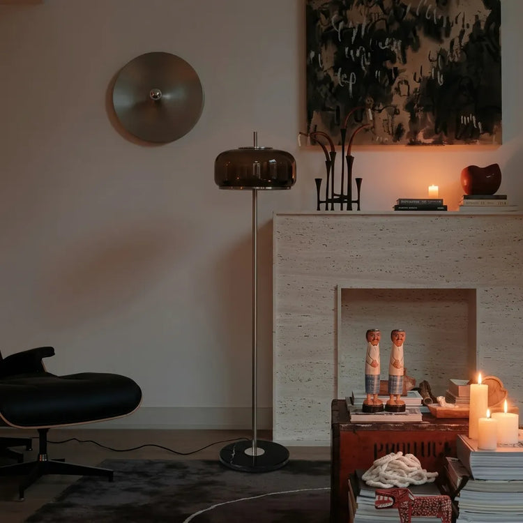 Amelia Hand-Blown Glass Floor Lamp