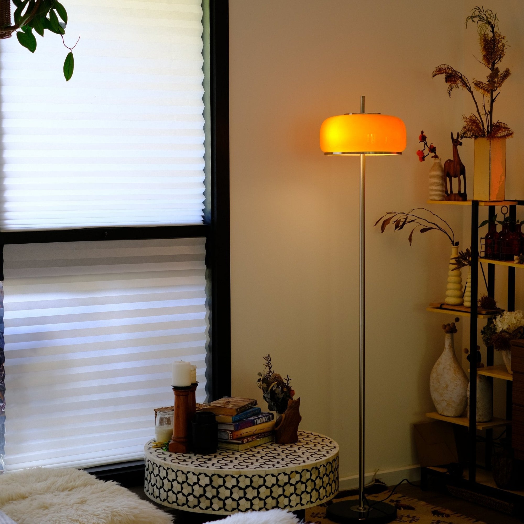 Amelia Hand-Blown Glass Floor Lamp