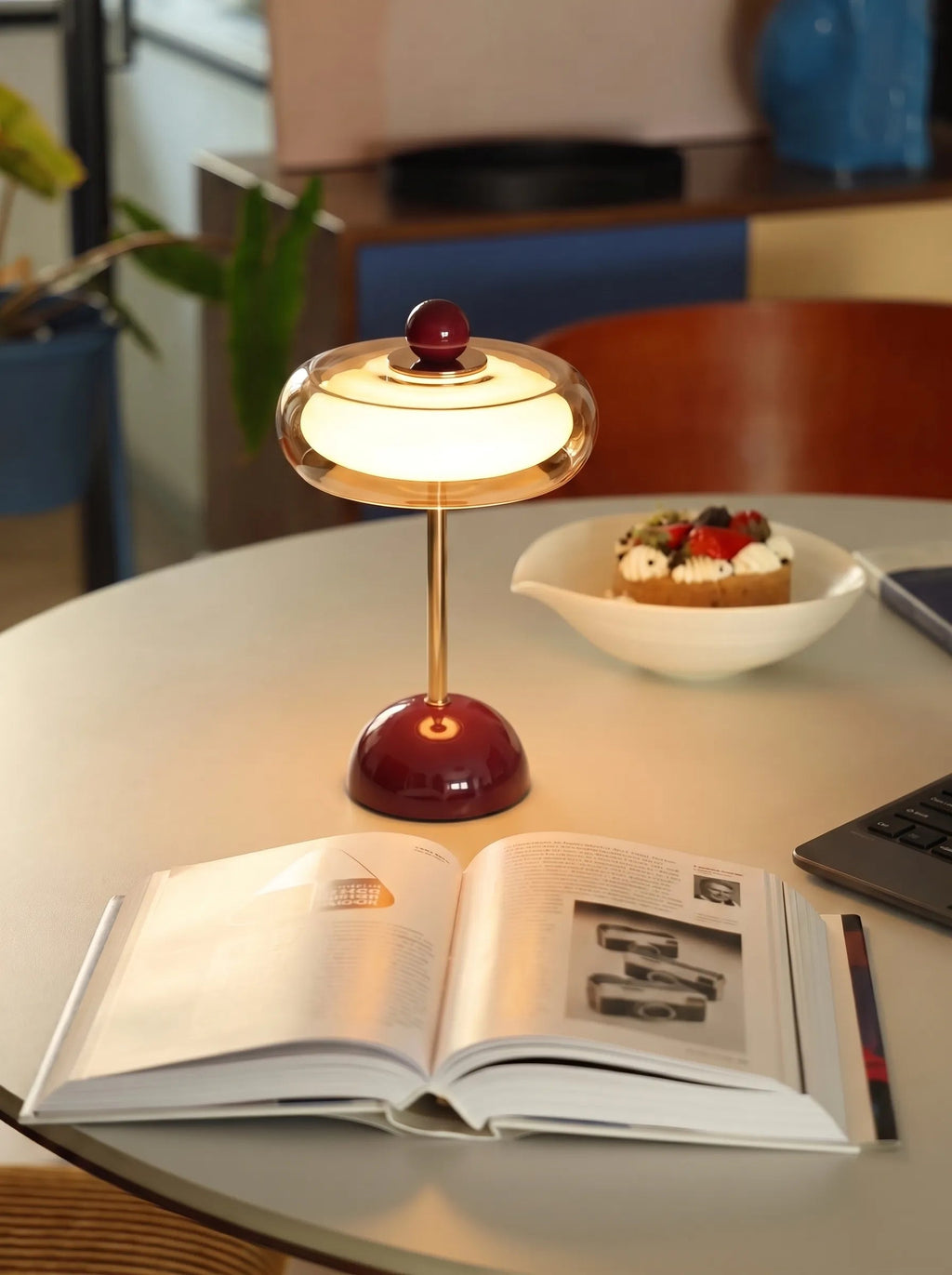 Dopino Candy Colour Mushroom Rechargeable Table Lamp