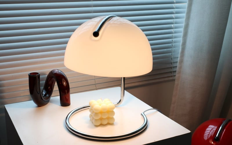 Cato Classic Bauhaus Glass Table Lamp