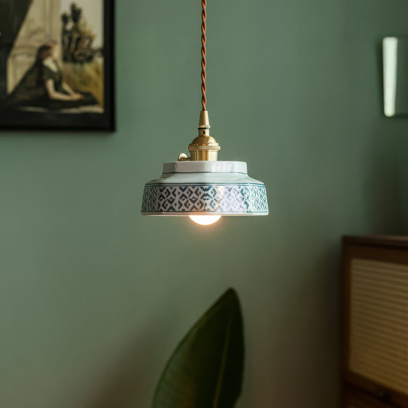 Sonja Hand-Painted Ceramic Pendant Light