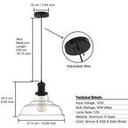 Fortune Antique Glass Pendant Light