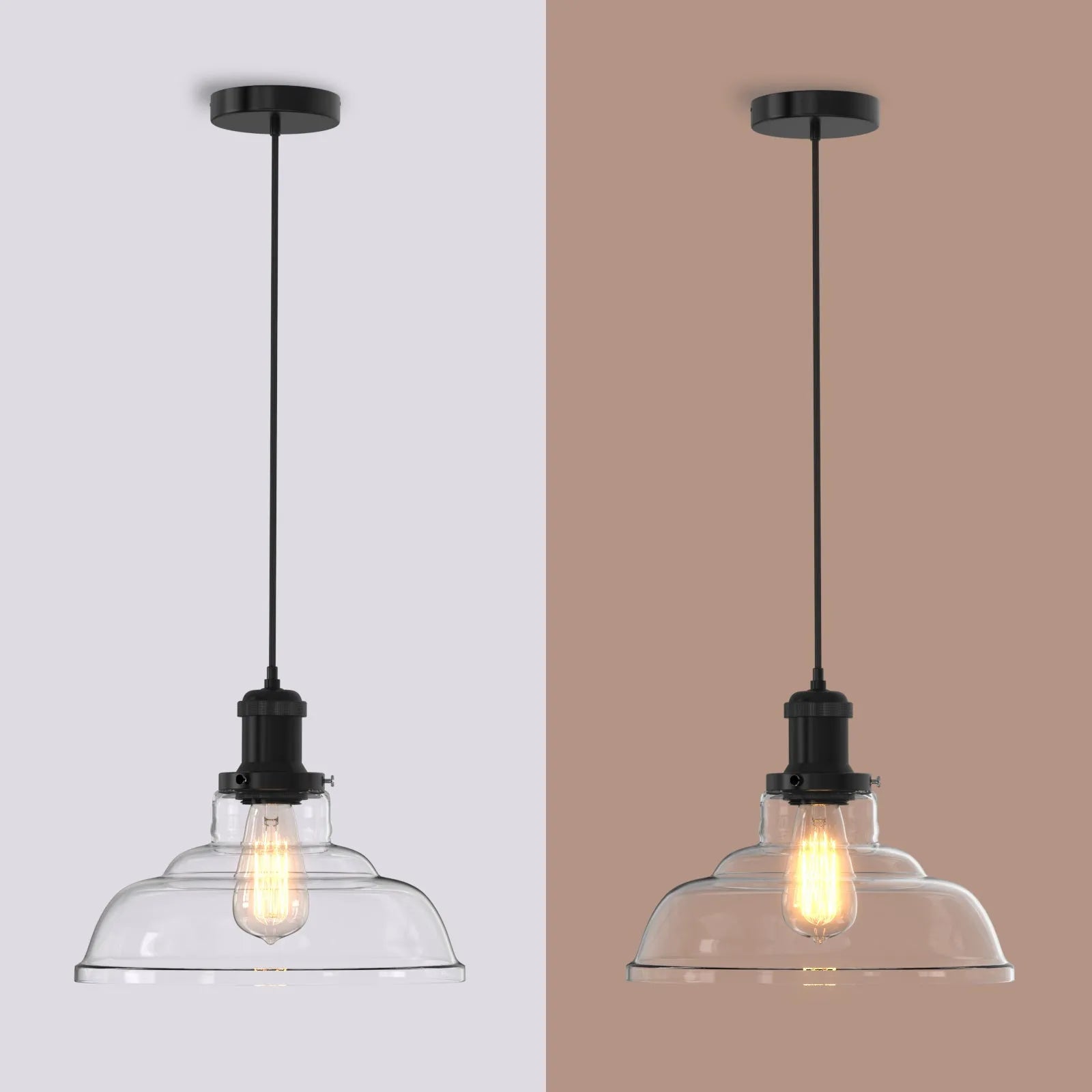 Fortune Antique Glass Pendant Light