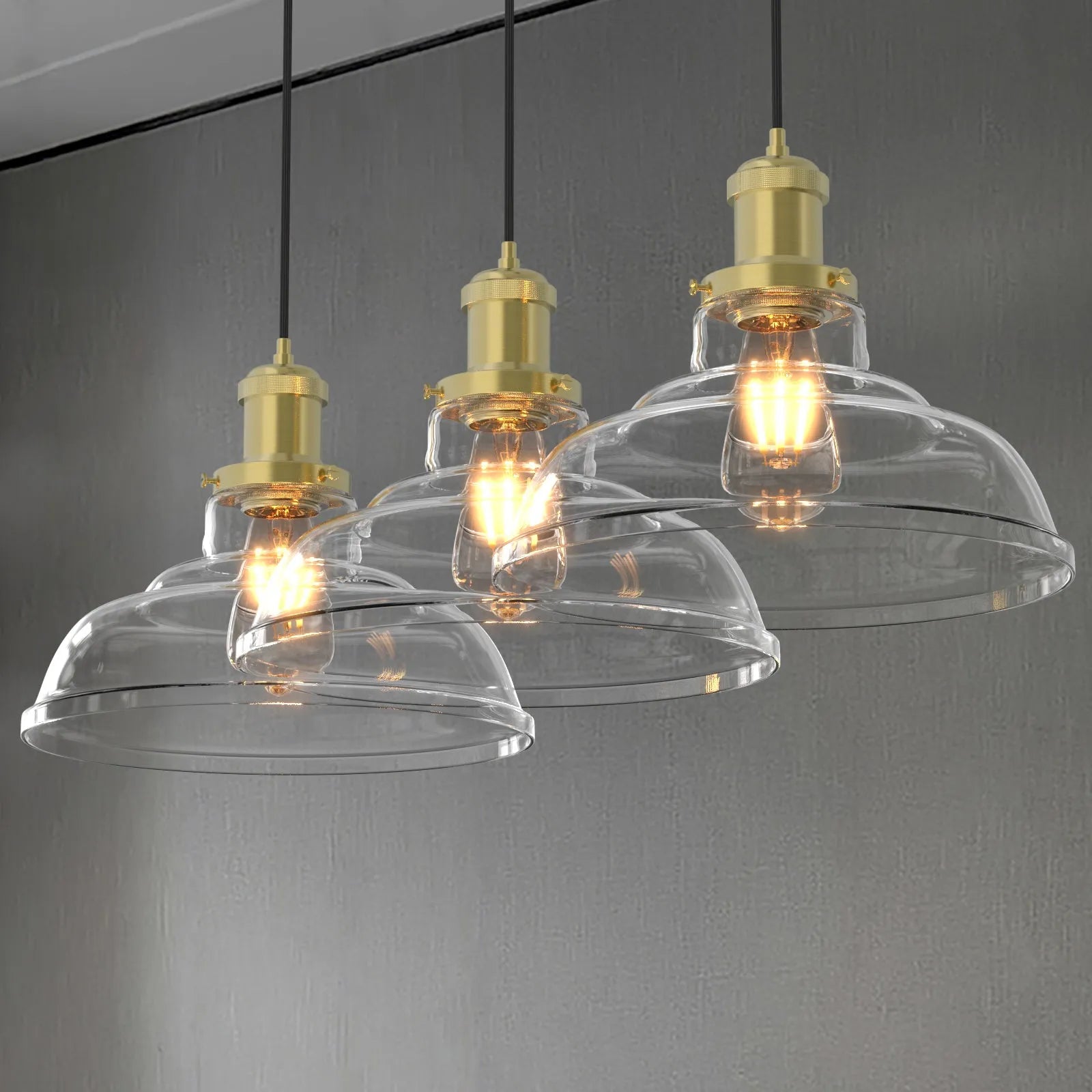 Fortune Antique Glass Pendant Light
