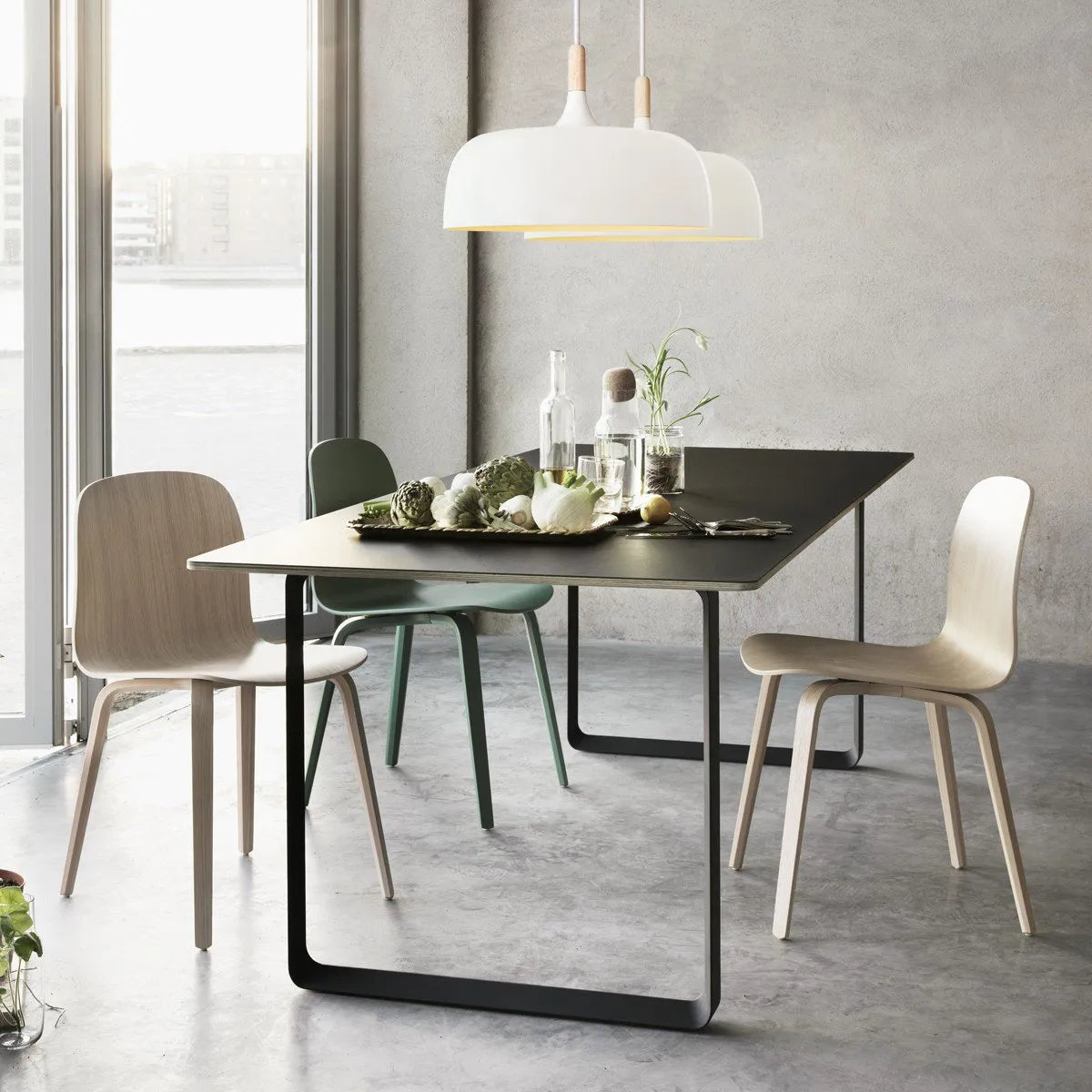 Mort White Glass Pendant Light