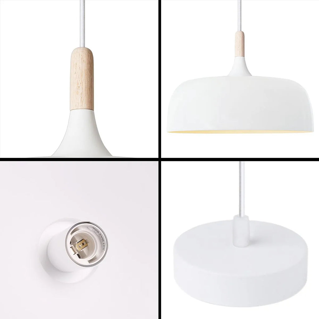 Mort White Glass Pendant Light