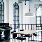Mort White Glass Pendant Light