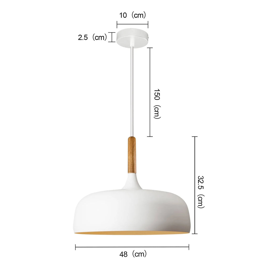 Mort White Glass Pendant Light