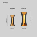 Ray Curved LED Outdoor Wall Light