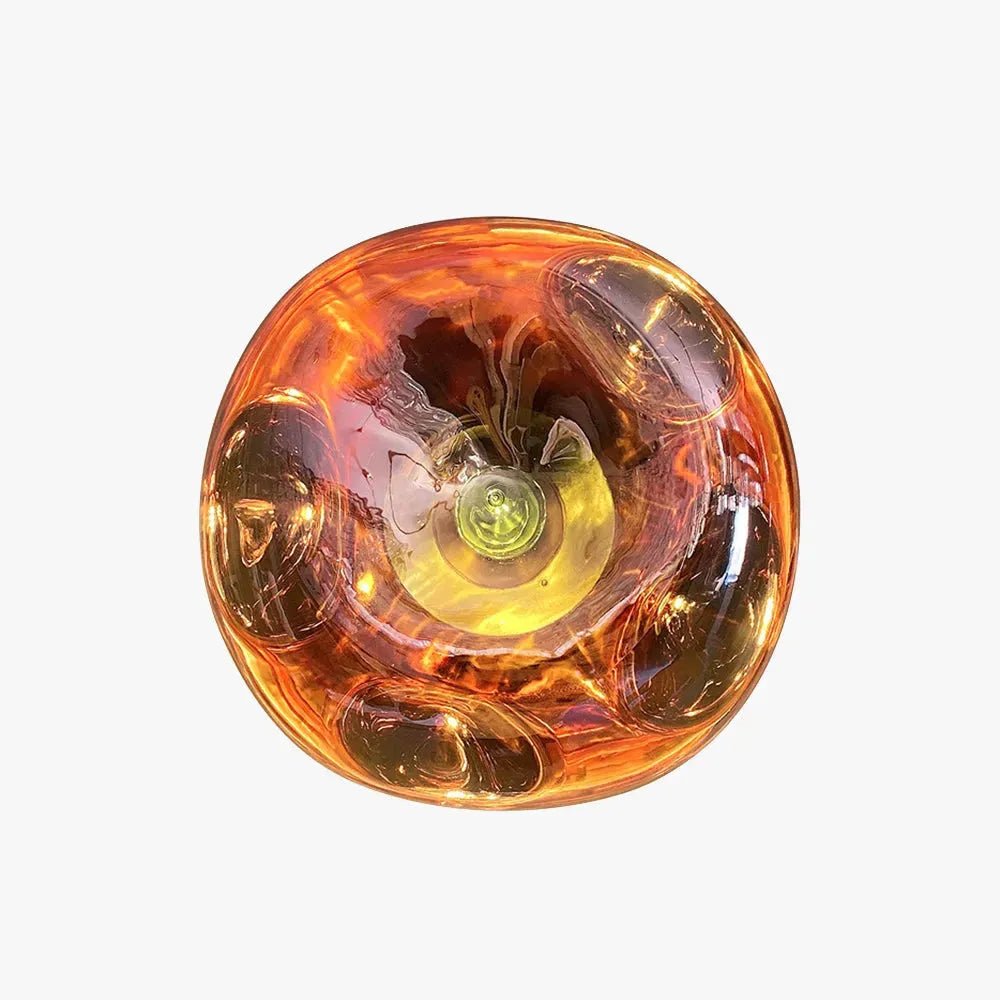 Amber Glass Artistic Wall Light