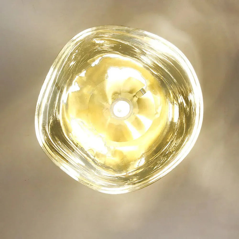 Amber Glass Artistic Wall Light