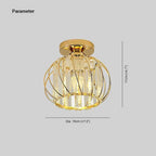Arisha Crystal Globe Ceiling Light