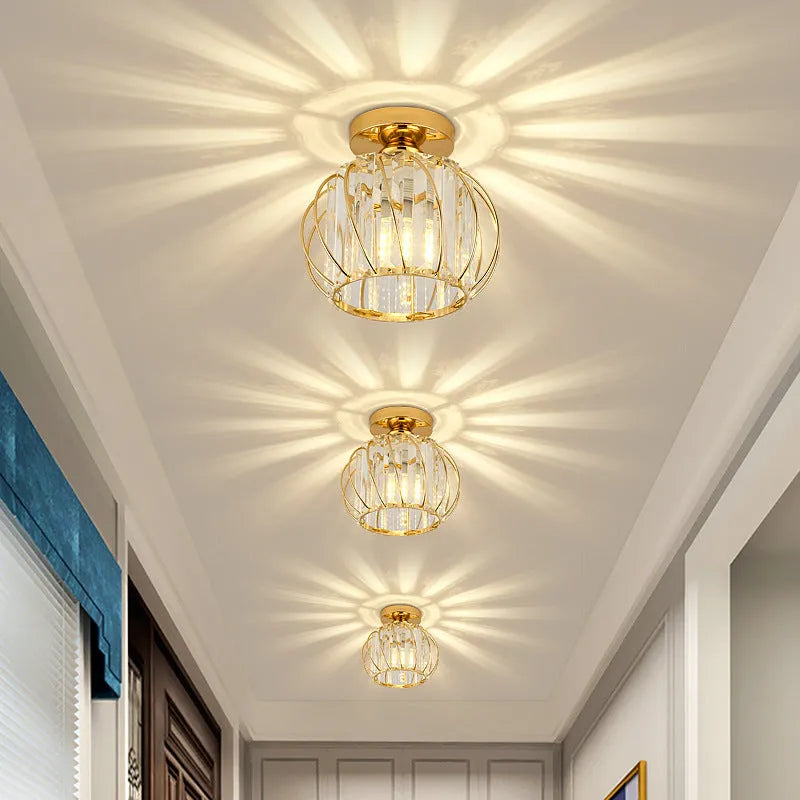 Arisha Crystal Globe Ceiling Light