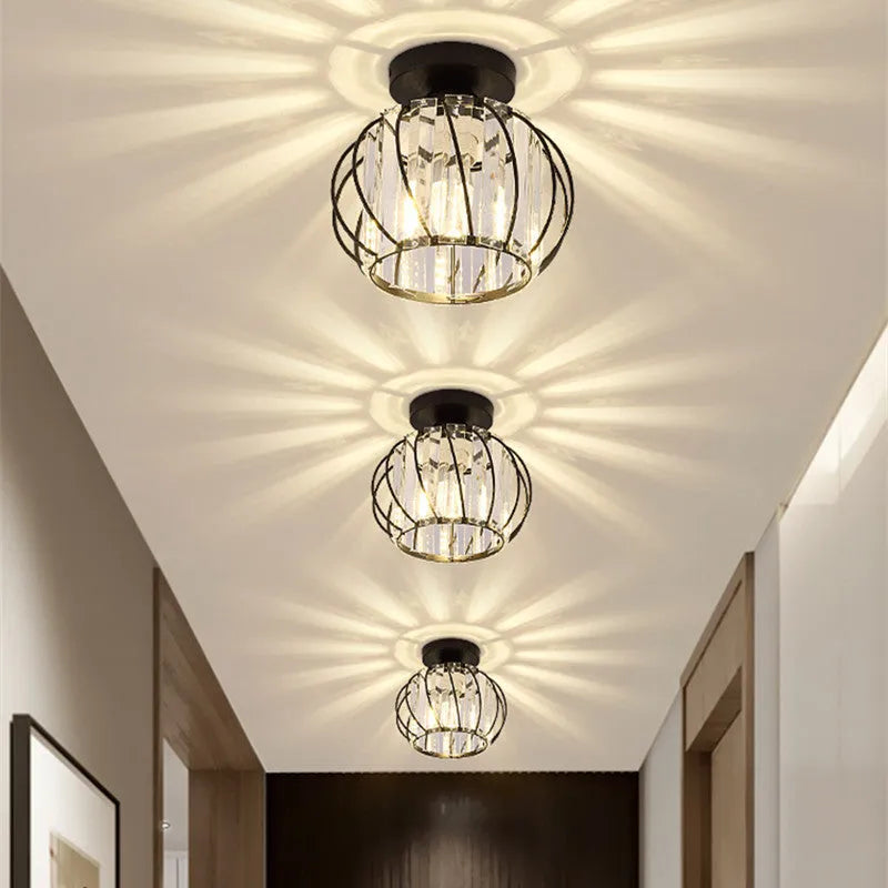 Arisha Crystal Globe Ceiling Light
